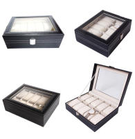 Caja De Relojes Organizador De 20 Slots En Cuero PU Para Hombres Caja De Exhibición De Relojes Regalo Con 61012 20 Espacios - details 12