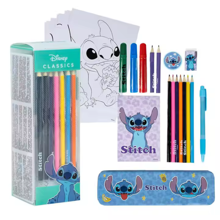 Set Papeleria Coloreable Stitch Disney - 1