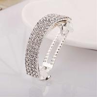 Haimeikang Clip Para El Cabello De Moda Para Mujer Con Rhinestone Metálico Y Perlas Accesorios Para El Cabello Barretta Para Cola De Caballo - details 8