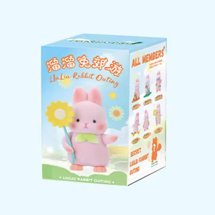 Nueva Caja Sorpresa De Conejo Liuliu Serie De Salidas De Conejo Ornamento Juguete Regalo Figura De Acción De Anime Para Niñas Bolsa Sorpresa Hecha a Mano - 1