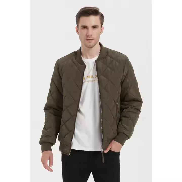 Everlyx - Chaqueta Bomber Acolchada - Repelente al Agua - Con cuello de peluche - Hombre - Modelo Tiger - 1