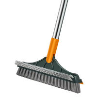 Cepillo Mágico 3 En 1 Limpieza Doméstica Cepillo De Piso Escobilla Con Mango Largo Acero Inoxidable Microfibra Para Baño Y Hogar - details 10