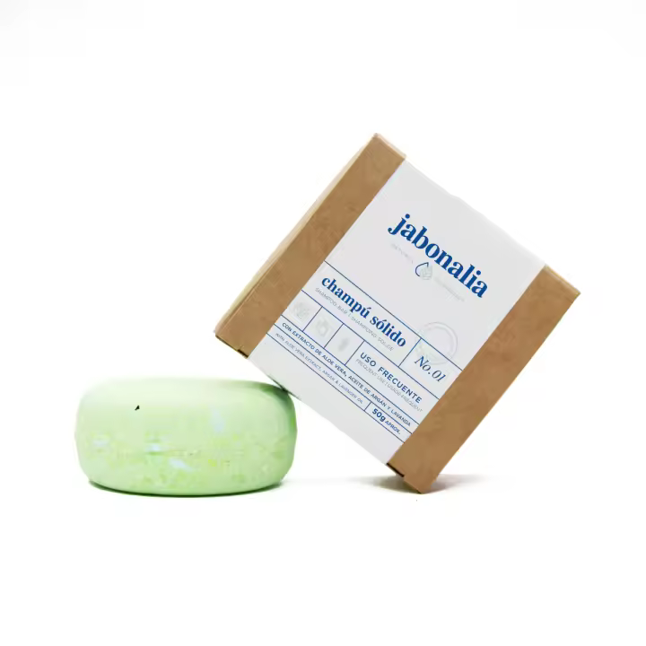 Champú sólido Uso Frecuente 50g - Cuida natural del cabello - Jabonalia - 1