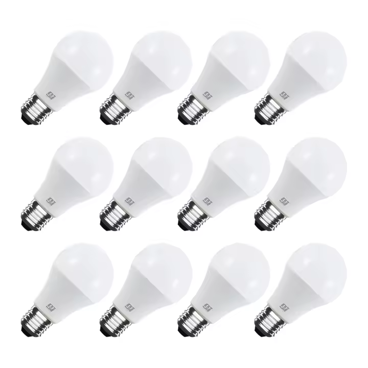 ORION91 Pack x 12 Bombilla LED A60 E27 Estándar 9w (=60w) 806lm Blanco Cálido 3000k 10000h Foco Iluminación Aplique Lámpara Bombilla - Orion91 Simply - 1