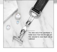 Reloj De Cuarzo SANDA Con Numeros Romanos En Cuero Acero Inoxidable Resistente Al Agua Para Hombres Y Mujeres Estilo Casual - details 6