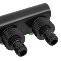 vidaXL Adaptador para grifo de 4 vías ABS & PP verde negro 19,5x6x11cm - details 4