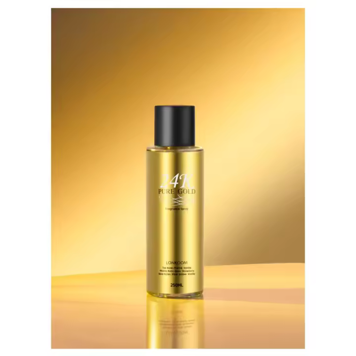 LONKOOM Bruma Corporal y Perfume en Spray – 24K Gold/Noble Gold – Fragancia Duradera y Refrescante (250 ml) - 1