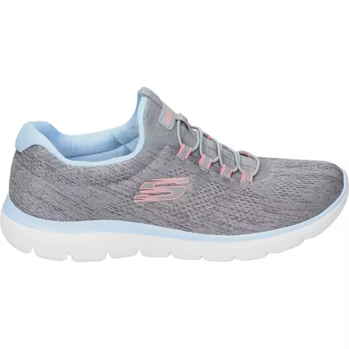 SKECHERS | Deportivas Skechers Summits Fun Flair para Mujer – Zapatilla Casual en Color Gris – Sneaker con Cierre de Cordones – Estilo Casual – Cómodas y de Alta Calidad – Modelo 150113-GYMT - 1