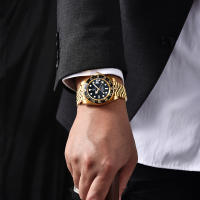Reloj Mecánico Para Hombre PAGANI DESIGN PD-1662 Cristal De Sapphire GMT Resistente Al Agua 100M Acero Inoxidable Deportivo Con Calendario Completo - details 1