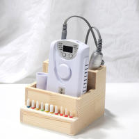 Soporte De Herramientas De Uñas De Madera Para Entrenamiento Y Arte De Uñas Accesorios DIY Organizador Espacioso Para Herramientas De Manicura - details 2