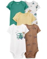 Ropa para niños, novedad de verano, mono triangular de manga corta para bebés, ropa para gatear, mono de bebé de cinco piezas - details 5