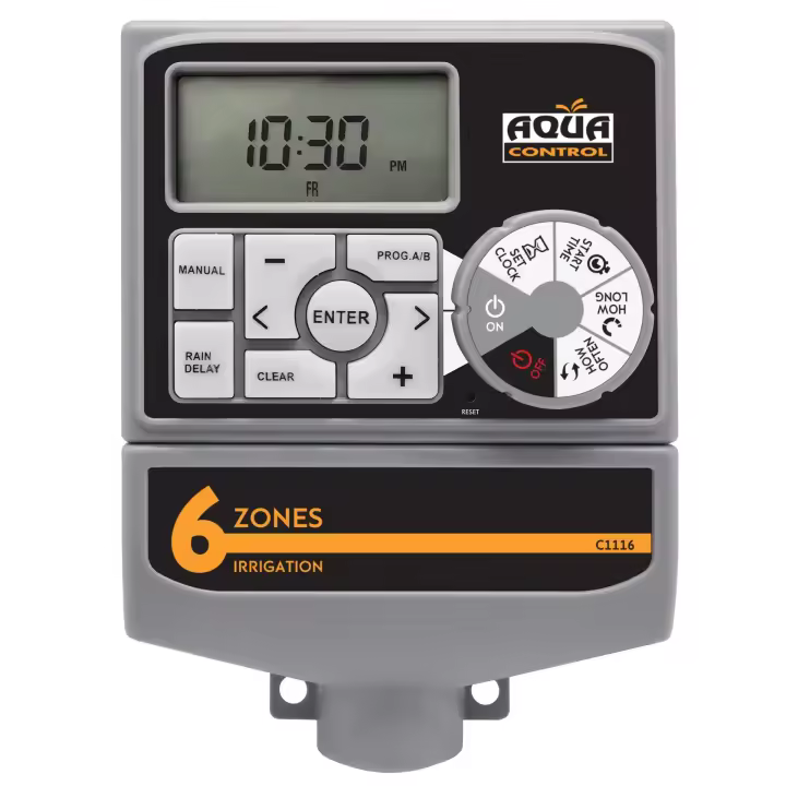 Programador de riego 6 zonas Aqua Control - 1