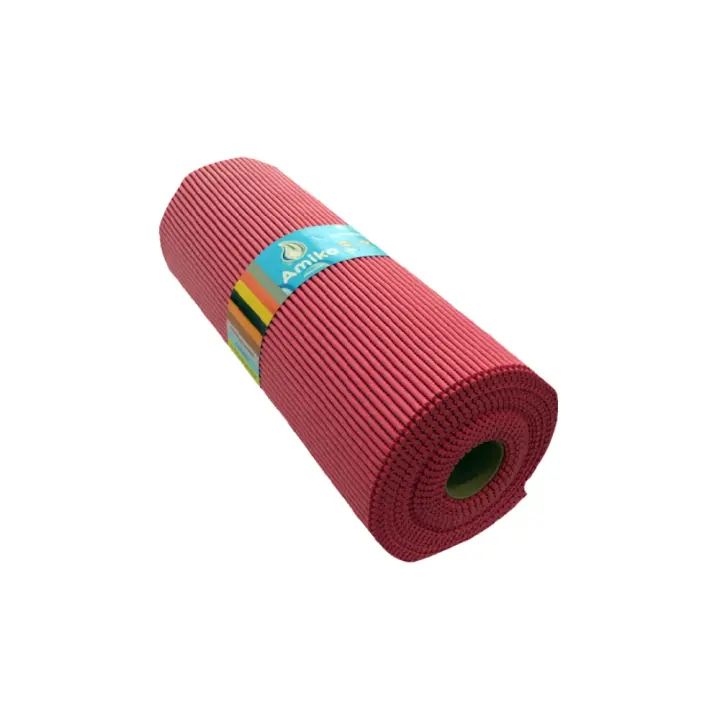 ROLLO DE ALFOMBRA ANTIDESLIZANTE ABIERTO FUCSIA AMIKO DE 12Mx65CM - 1