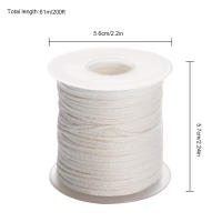 Roll De Alambre De Vela Blanca Para DIY Y Fabricación De Velas 200 Pies 61M Material De Algodón Suministros Para Fabricar Velas - details 1