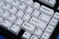 GMK BOW/WOB Keycaps Doble Tirada 114 Teclas PBT Perfil Cherry Layout Alice Blancas Negras Para Teclados Mecánicos 7u - details 11