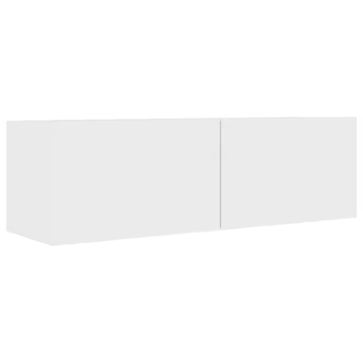 vidaXL Set de muebles de salón TV 2 piezas madera de ingeniería blanco - 1