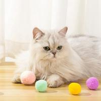 Juguetes Interactivos Para Gatos Y Perros Bolas De Terciopelo Coloridas Juguete Suave Para Juegos Divertidos Y Adorables - details 11