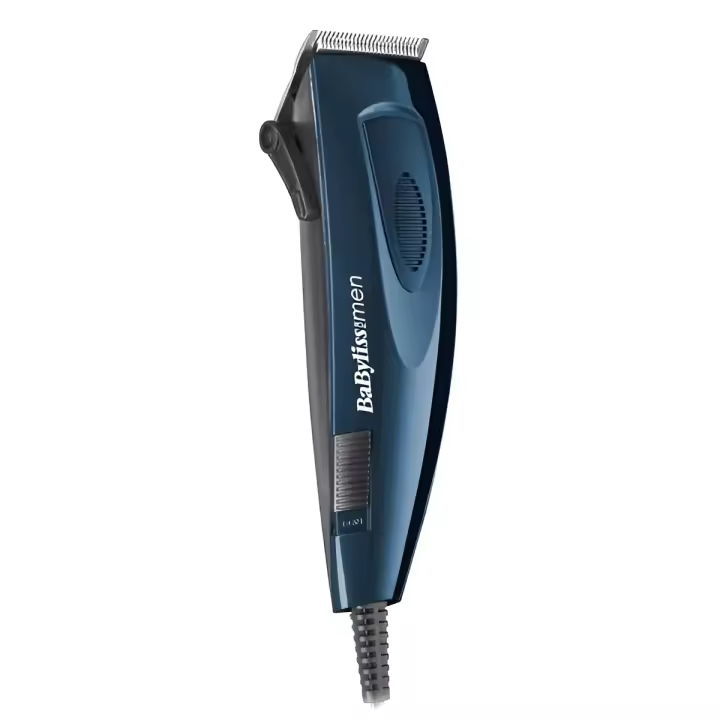 Babyliss Máquina de Cortar el Pelo E695E con Cable - Cuchillas Profesionales de Acero Inoxidable - 8 Guías de Corte - Peine Incluido - 1