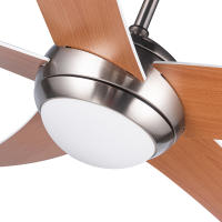 Ventilador de techo silencioso XTRELAMP RAGNAR Motor Dc  6v NIQUEL LED 18W con mando a distancia 2000 lm Diámetro 132cm - details 1