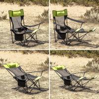 InnovaGoods® Silla para Camping 3 en 1 Multifunción, Tumbonas jardin exterior con Portavasos, Bolsillos y Bolsa de transporte, tumbona plegable ideal para playa, camping, Silla transpirable y lavable. - details 2