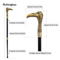 Bastón De Moda Elegante Con Cabeza De Águila De Cobre Decorativo Lujo Vintage Aleación Cruzada Con Punta De Goma 93cm Para Hike - details 2