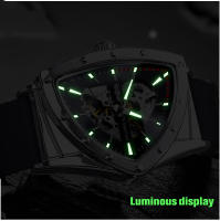 Reloj Mecánico Deportivo Para Hombre WINNER Estilizado En Transparente Con Movimientos Automáticos Y Luminiscencia Puntos Triangulares En Silicona - details 3