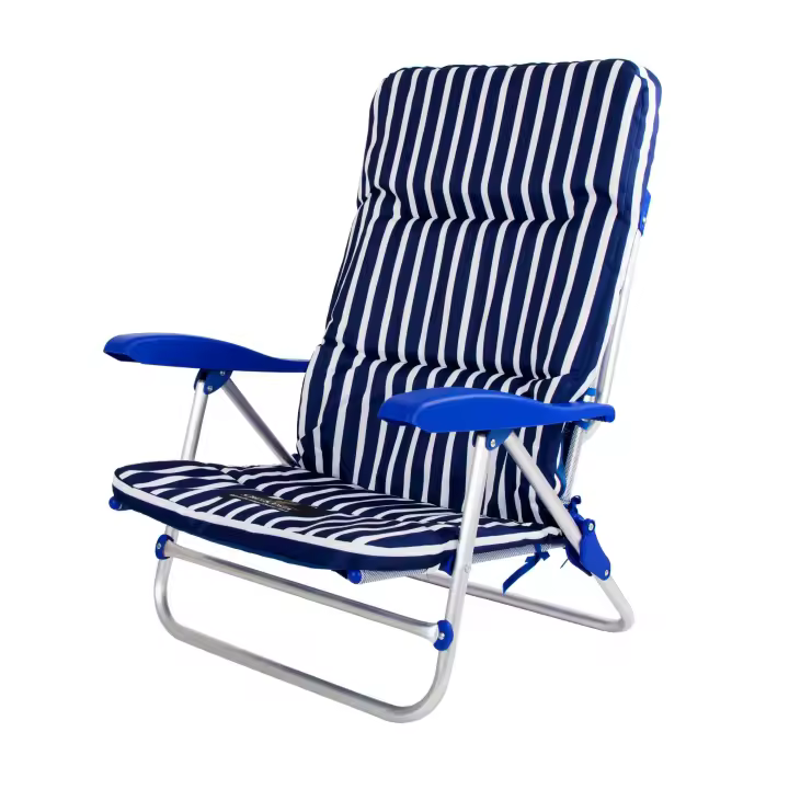Silla CLIMA 2108 con COJÍN CUBRIDOR - Silla de Playa Plegable de 9 posiciones (Marinera) - CREVICOSTA QUALITY MARK MARCAS DE CALIDAD - 1