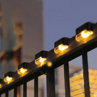 1pc/4pcs Luces Solares Para Piso Exterior Impermeables LED Para Escaleras Pared Patio Jardín Instalación Por Montaje - details 4
