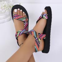 SP Nuevas sandalias de Playa de estil étnico con Velcro y Suela Gruesa de verano a juego para Mujer Talla 43. - details 4