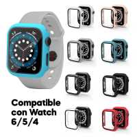 Ociodual Funda Protectora de PE con Cristal Templado Compatible con Relojes Inteligentes Aple Watch 4/5/6/SE (40mm) Transparente - details 4