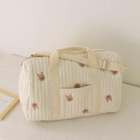 Bolso De Hombro Portátil De Oso Lindo Bordado Gran Capacidad Dibujos Animados Para Madre Bebé Padre Hijo Bolsa De Mamá - details 9