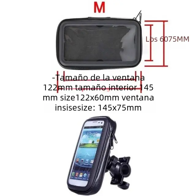 Funda para Teléfono Móvil Impermeable para Bicicleta y Motocicleta con Soporte para GPS y iPhone Samsung Estilo Universal - 1