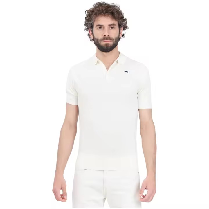 Polo KAPPA  de Punto y Manga Corta Robe Giovani Tiga Color Crudo - 1