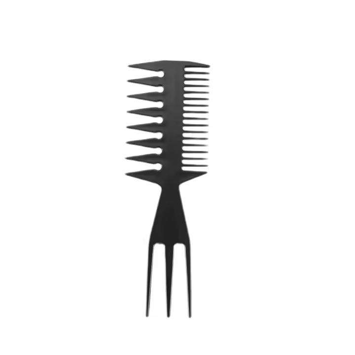 Peine de diente ancho de doble cara, herramienta de salón de belleza, horquilla para el pelo - 1