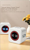 Timer Digital Visual Mini Cubo Recargable Con Sensor De Gravedad Y Pantalla LED Para Cocina Estudio Ducha 4 Tiempos Preset - details 2