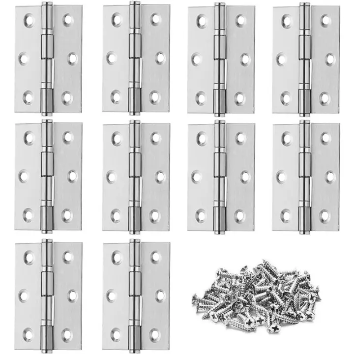 10 Pièces charniere porte, Charniere inox,Charnière invisible,Porte placard/Petites portes / Tiroirs / Fenêtres / Pianos / Coffr - 1