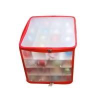 Caja De Almacenamiento Para Esferas De Navidad 64 Compartimentos Organizador De Decoraciones De Árbol De Navidad Material PP - details 5