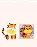 Puzzle De Madera 3D Para Bebés Juguete Educativo Montessori Aprendizaje Infantil Tangram Formas Animales Y Vehículos Juego Cognitivo - details 19