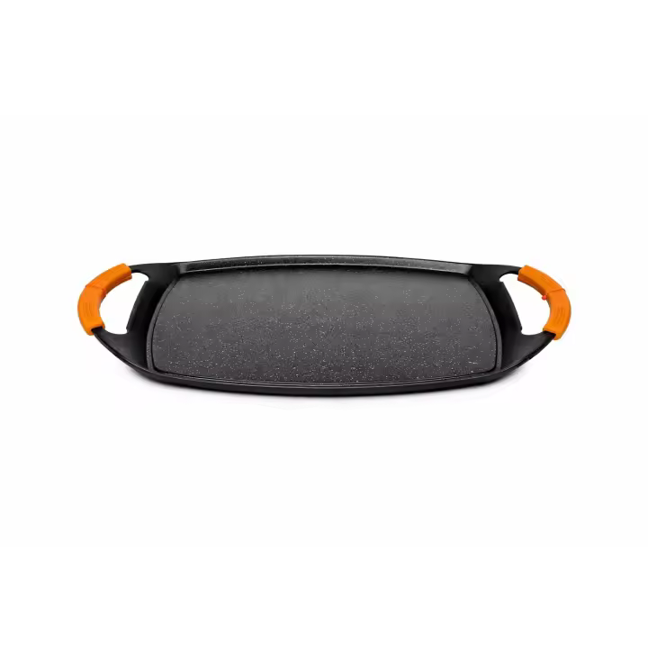 Plancha para asar 47 cm antiadherente |   Parrilla Cocina para Inducción, Gas, Vitro y Eléctrica |   Libre de PFOA y BPA |   Plancha de Cocina Grande con Asas |   Apto para lavavajillas - 1