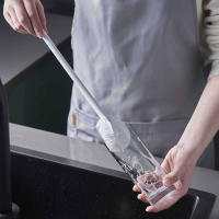 Cepillo De Limpieza Flexible Para Vaso Y Botella Con Mango Largo Herramienta De Limpieza Para Cocina Y Cristal - details 7
