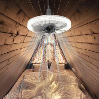 Ventilador De Techo Con Control Remoto Inteligente Y Luz LED Incluida Base E27 Para Sala De Estar Moderno Y Dimmable Certificación CE Y CCC - details 1