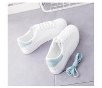 Nuevos Zapatos Planos Para Estudiantes Mujer Transpirables Moda Internet Zapatos Casuales Blancos Talla Verdadera Material PU Y Malla - details 5