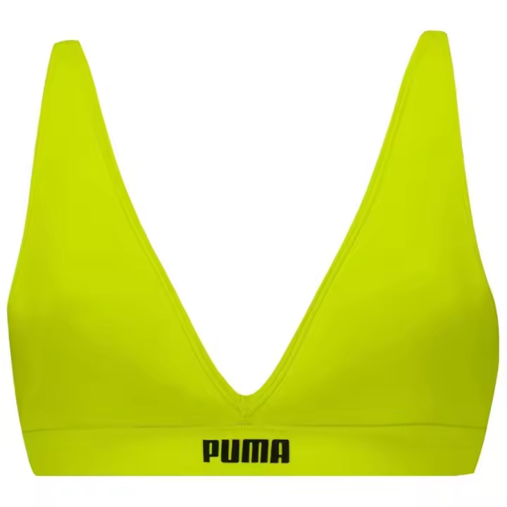 Puma Sujetador Deportivo Padded Triangle Verde - 1