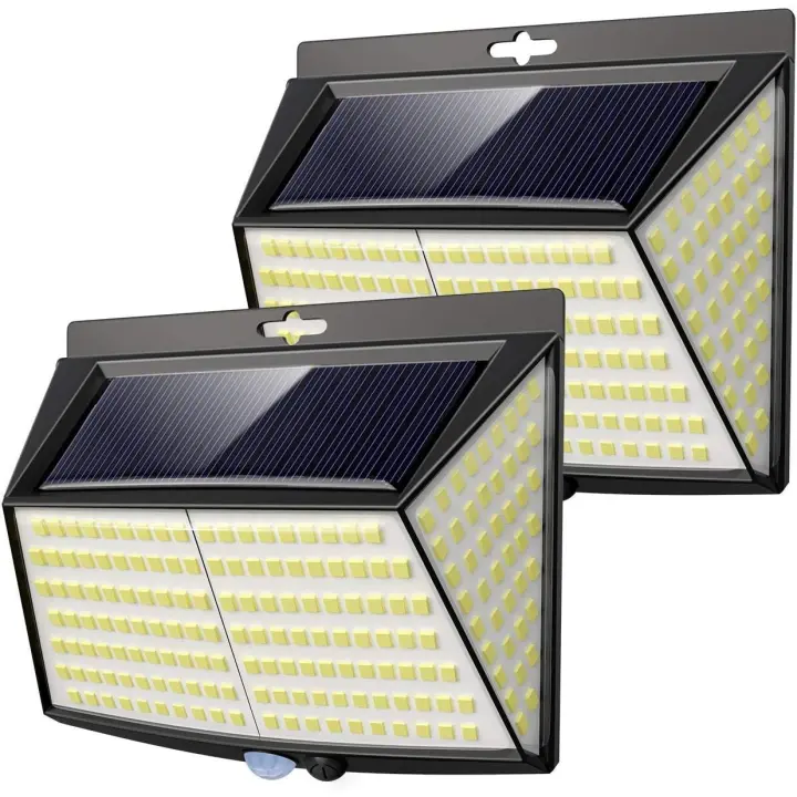Luces solares para exteriores, 228 LED [paquetes de 2] Luces solares para exteriores Mot - 1
