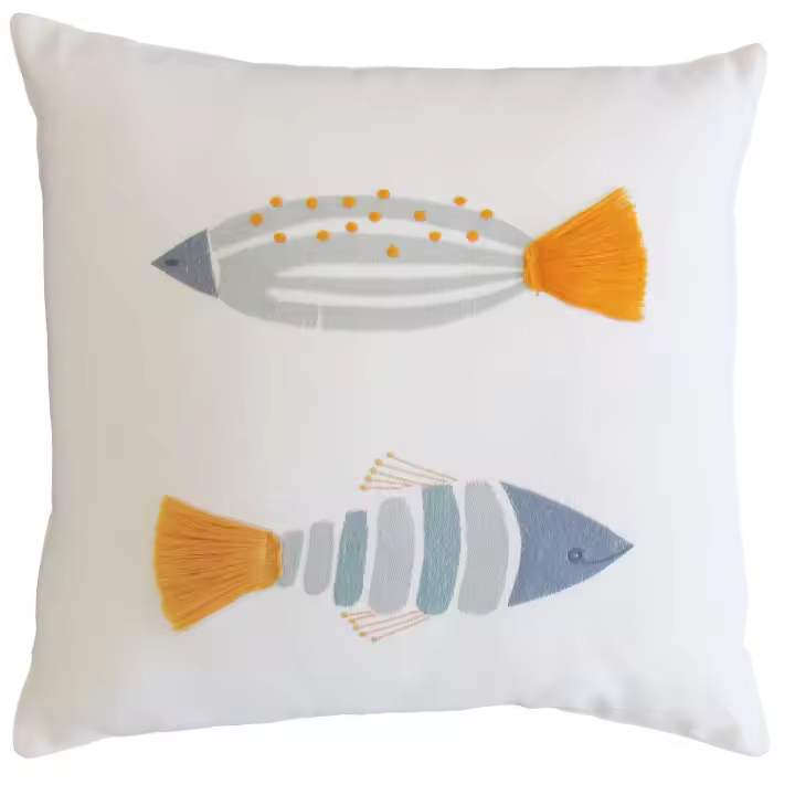 Cojín Peces de Colores 45x45 cm - 1