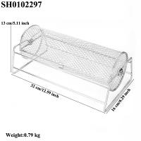 Carcasa De Barbacoa Manual En Acero Inoxidable Con Base Y Carretel Rotativo Para Exterior Relleno De Rotisserie Herramienta De Cocina Resistente Al Calor - details 4
