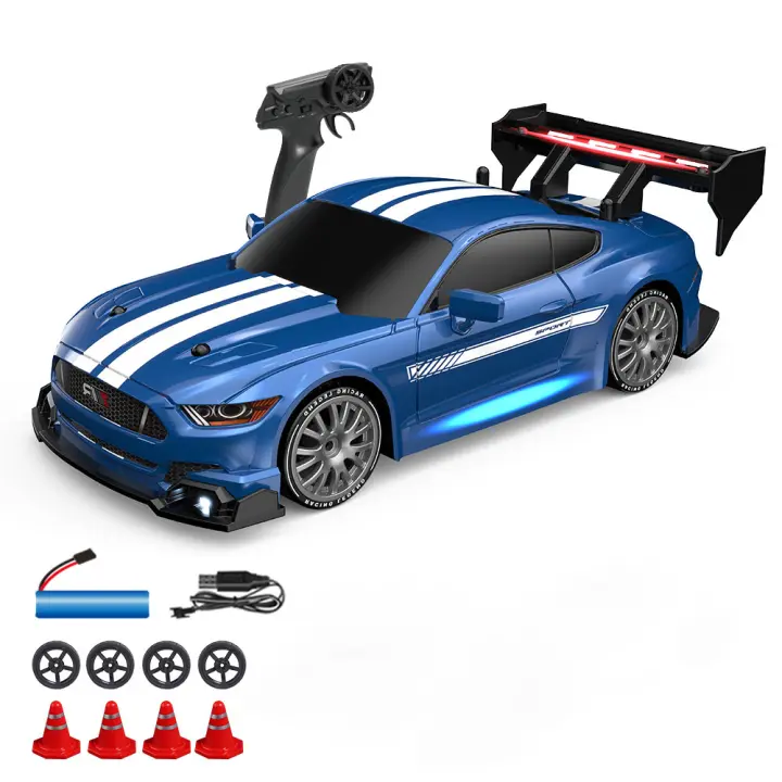 Coche RC De 1:24 Para Niños Juguete De Carreras Remoto Controlado Con Luz Modelo GTR AE86 Regalo Para Niños Vehículo De Racing - 1
