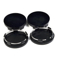 4pcs 60mm Centro De Rosca De Rueda Para Coche Cubierta De Hub Abs Negra Y Plateada Universal Alta Calidad Duradera Accesorios Exteriores Para Vehículos - details 15