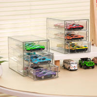 Caja De Almacenamiento De Coches De Colección 1:64 Con Cajones Transparentes De Acrílico Y Aluminio Para Mesa Superior Organizador De Juguetes Para Garage - details 4