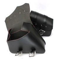 Bolsa De Sillín Para Motocicleta Grande Capacidad Almacenamiento Lateral Para Honda/Yamaha/Suzuki Material PU Cuero - details 3